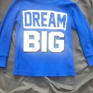 Garanimals Blue Long Sleeve Tee with 'Dream Big' Design